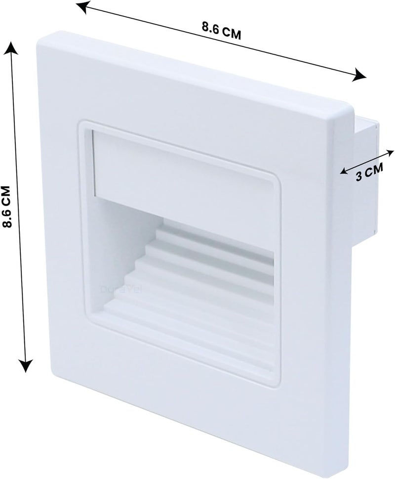 Duravel Step Light LED Recessed Wall Light, 1.5W Warm White, IP44 Waterproof - Image 5